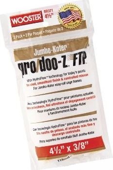 Wooster RR383-4 Валик малярный J-KOTR P/DOOZ FTP 3/8, ворс 0,95 см.,длина 11,43 см (2шт в уп)