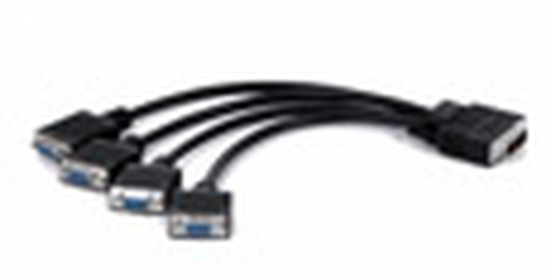 Кабель Matrox Кабель интерфейсный Matrox (CAB-L60-4XAF) Quad analog upgrade cable (Кабель для апгрейда 3-х портовой карты в 4-х портовую)