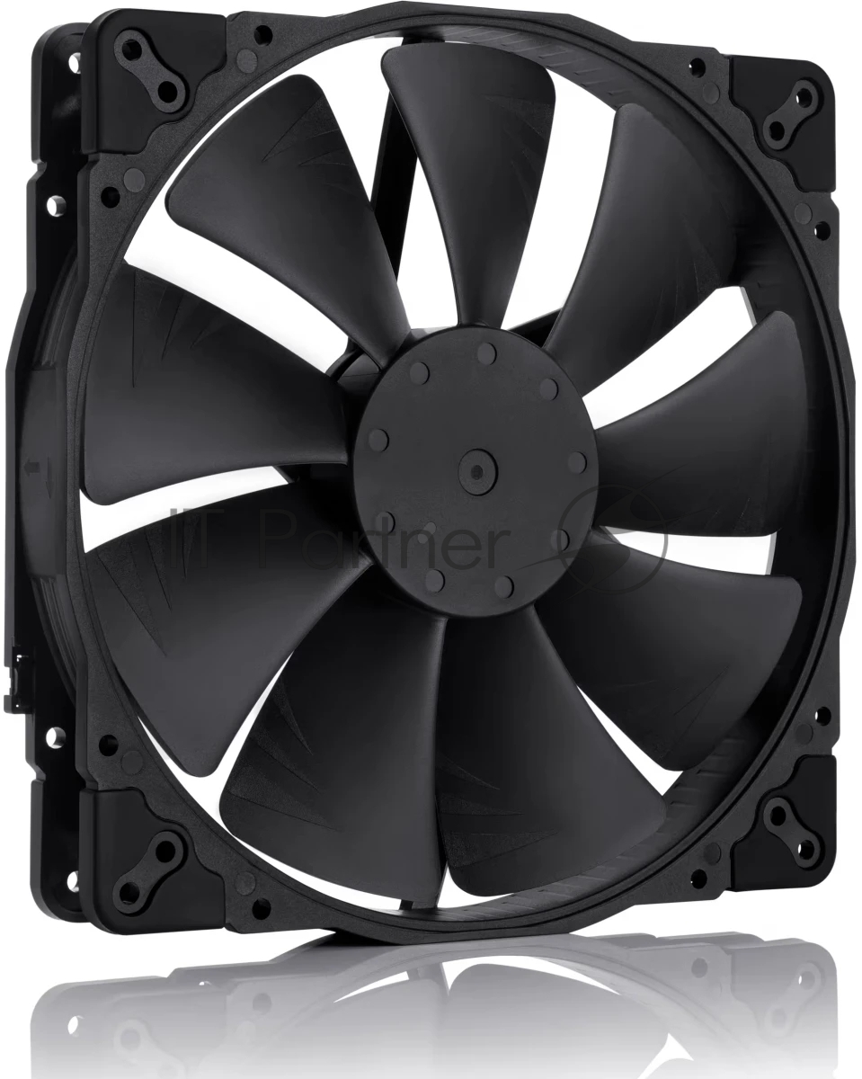 Вентилятор корпусной Noctua NF-A20 PWM chromax.black, 200 мм, 350-800 об/мин, 18.1 дБ, 4-pin PWM, без подсветки, черный