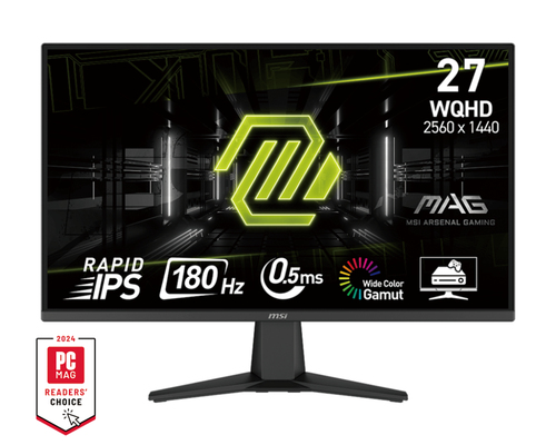 MAG 275QF - Монитор 27" MSI MAG 275QF IPS 2560x1440 180Hz 0,5ms 300cd/m 1000:1 HDR 1xDP 2xHDMI Черный