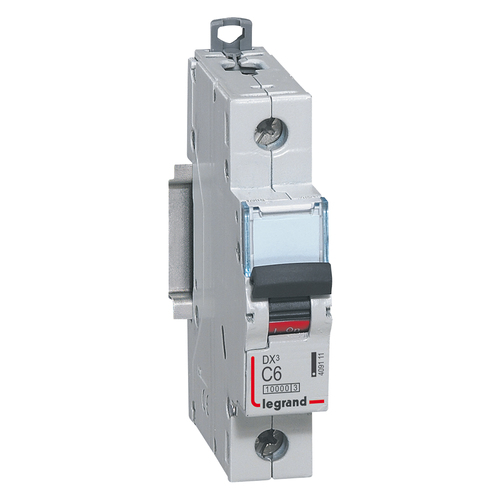 Legrand 409111 Выключатель автоматический однополюсный 6А C  DX3 10kА/16kА (409111)