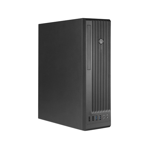 Корпус для ПК Chieftec - UNI BE-10B-300, mITX, mATX, 1х2.5", 1х3.5", 2xUSB2.0, 2xUSB3.0, SFF, 300 Вт, цвет чёрный, BE-10B-300