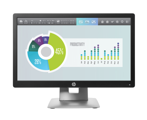 20"    ЖК монитор HP EliteDisplay E202 <M1F41AA> с поворотом экрана (LCD,  1600x900,D-Sub,HDMI,DP,  USB2.0Hub)