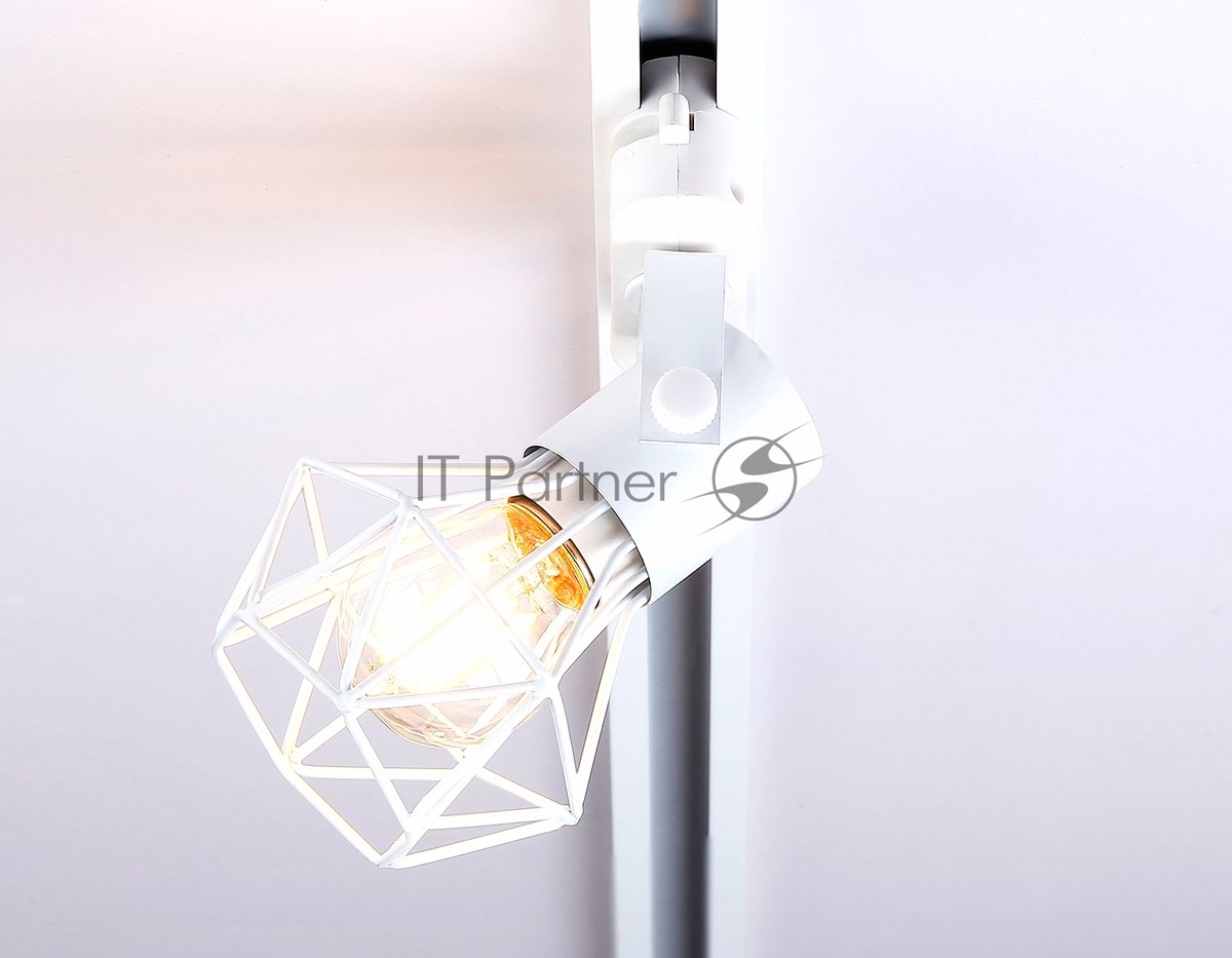 Трековый однофазный светильник Ambrella light GL5001 WH белый E27 max 40W D92x163