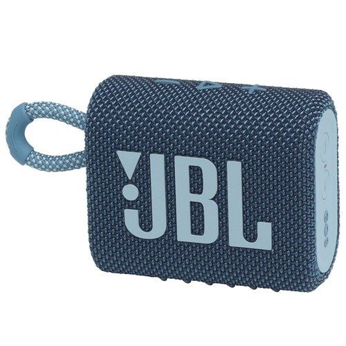 Динамик JBL Портативная акустическая система JBL GO 3 синяя [JBLGO3BLU]