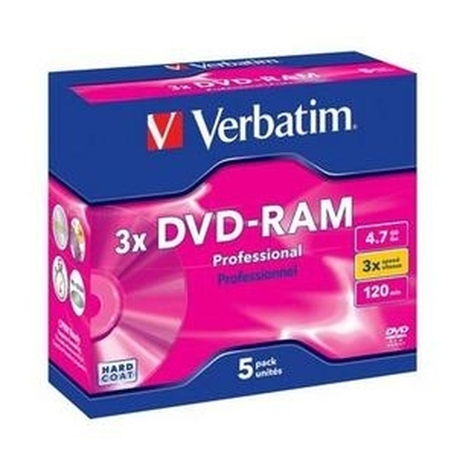 DVD RAM Disc Verbatim   4.7Gb 3x  Type 2 <43490/43491>