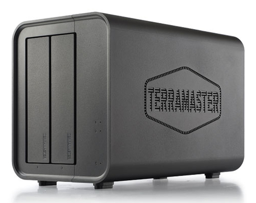 Система хранения данных TerraMaster D2-320 DAS tower/JBOD,RAID0,1/up to 2 SATA(3,5' or 2,5')/1xUSB3.1 Type-C gen2/1xPS/1YW