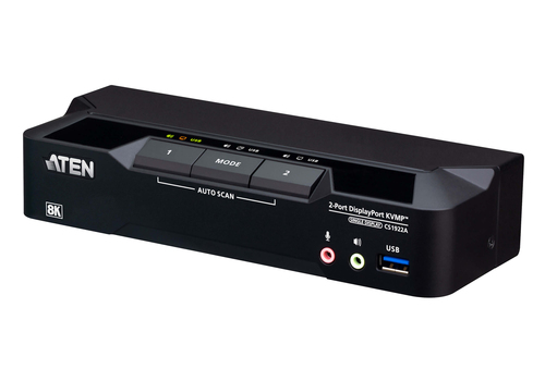 CS1922A-AT-G КВМ переключатель ATEN 2-Port USB 3.0 8K  DisplayPort KVMP™ Switch