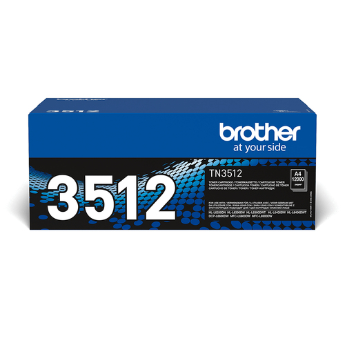 Картридж лазерный Brother TN3512 чёрный (12000 стр) для HL-L5000D/5100DN/5200DW/6300DW/6400DW/6400DWT/DCP-L5500DN/6600DW/MFC-L5700DN/5750DW/6800DW/6900DW