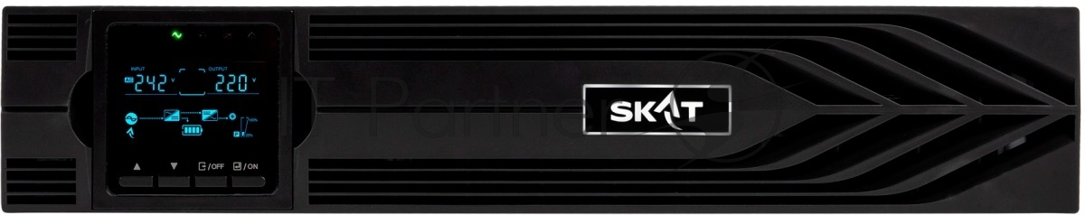 Источник бесперебойного питания Бастион SKAT-UPS 3000-RACK-ON-6X9-E P3 / 3000 ВА / 3000 Вт / 8 x IEC 320 C13, 1 x IEC 320 С19