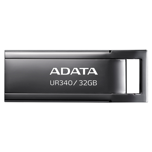 USB накопитель ADATA - UR340, USB Type A (USB 3.2 Gen 1), 32 ГБ, read speed-100MB/s, цвет чёрный, AROY-UR340-32GBK