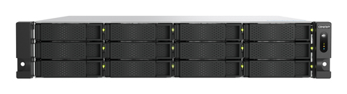 Системы хранения данных QNAP ENTERPRISE 2U/12bay 6C 5,1GhzCPU/16Gb(up128)/upto 108HDD with TL-R1620Sep/SATA(3,5" 2,5")/2xM.2/2xUSB3.2/3xExp.slot/2x2,5Gb 2X10Gb(BASE-T)/2xPS/no rail(RAIL-B02)/5YW TS-h1277AXU-RP-R5-16G-EU-RU