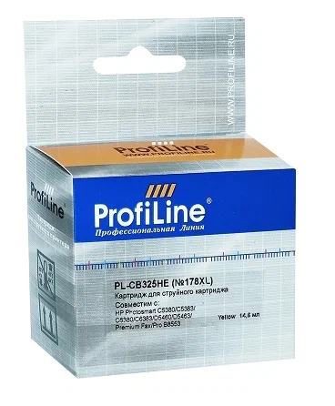 Картридж ProfiLine PL-CB325HE_Y (№178XL)  для HP DeskJet-3070/3522/3524/PS-B010/109210/C309/310/410/510/5300ser