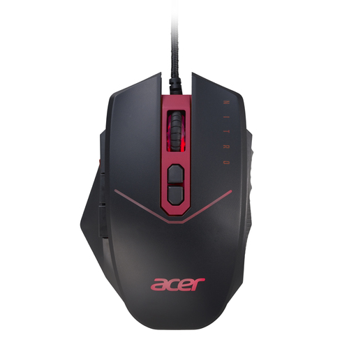 Мышь проводная Acer Nitro NMW120 черный/красный, 4200dpi, USB, кнопки - 8