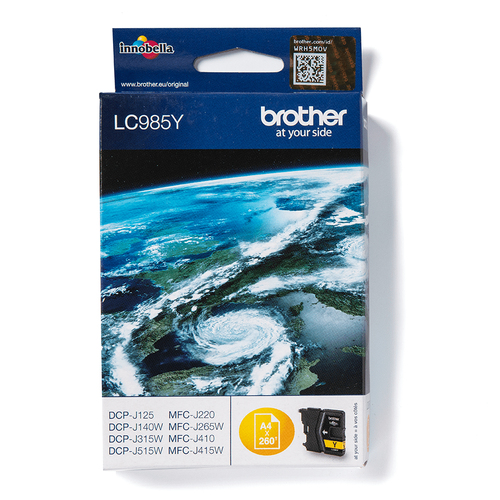 Картридж Brother LC985Y  Yellow  для  DCP-J315/315W/515W, MFC-J220/265W/410/415W