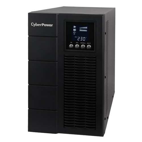 OLS2000E - Источник бесперебойного питания, CyberPower, OLS2000E, Мощность 2000ВА/1800Вт, OLS-серия, On-Line, Напольный, LCD/Smart/USB/RS-232/EPO, AVR: 160-300В, АКБ: 12В/7Ач*6 шт., Вых: 4xIEC C13/Клеммный блок, Чёрный