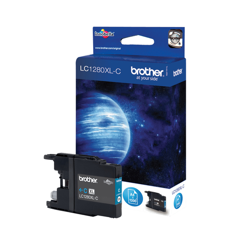Картридж Brother LC1280XL-C Cyan для  MFC-J5910DW/J6510/J6710DW/J6910DW (повышенной ёмкости)