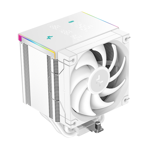 Cooler Deepcool AK500 Digital Pro Soc-AM5/AM4/1200/1700/1851 белый 4-pin 25dB Al+Cu LCD 240W 1346gr Ret (R-AK500-WHAPMN-G)