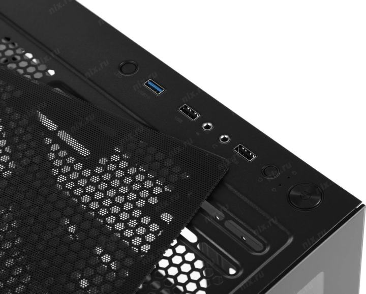Корпус Formula Crystal Z1 черный без БП ATX 3x120mm 2xUSB2.0  1xUSB3.0  audio  bott PSU