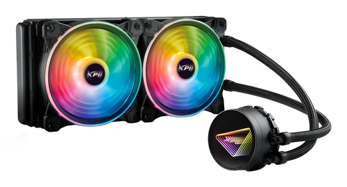 Система водяного охлаждения XPG - Levante X 240, охлаждение Водяное, 2000rpm, 4-pin, TDP-250Вт, 2 x 120 мм, LEVANTEX240-BKCWW