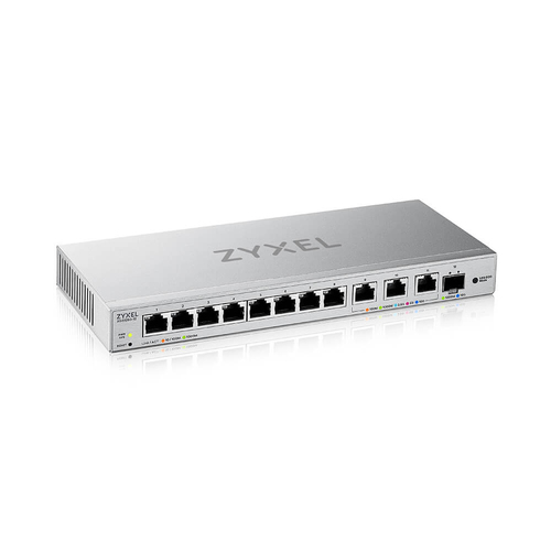 XGS1250-12-ZZ0102F - Web-managed Multi-Gigabit Switch Zyxel XGS1250-12, 8xRJ-45: 1G, 3xRJ-45: 1/2.5/5/10G, 1xSFP+, desktop, fanless