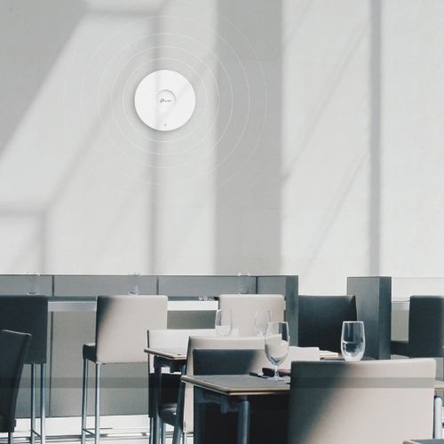 Потолочная точка доступа TP-Link EAP653 AX3000 Ceiling Mount Dual-Band Wi-Fi 6 Access Point, 1 1Gbps RJ45 Port, 574Mbps at2.4 GHz + 2402 Mbps at 5 GHz, 802.3at POE, 2 Internal Antennas