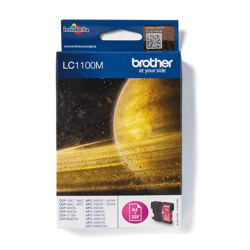 Картридж Brother LC1100M DCP-385C, DCP-6690CW, MFC-990CW красный (Magenta), 325 стр. (5% заполнение)