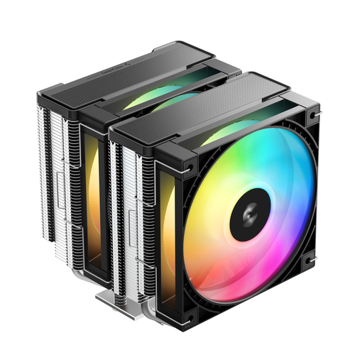Кулер для процессора DEEPCOOL AG620 G2 ARGB LGA1954/1851/1700/AM5/AM4 (9шт/кор, TDP 270W, PWM, DUAL ARGB Fan 120mm, 6 тепл. трубок, черный) RET (R-AG620-BKAMMG2-G)