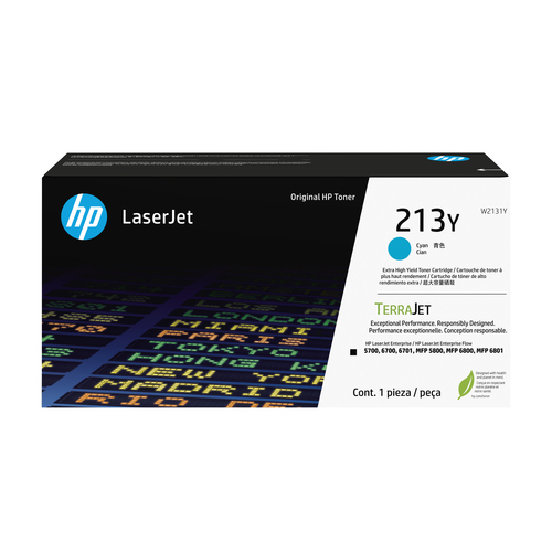 HP W2131Y Тонер-картридж/ HP 213Y Cyan Extra High Yield  Original  LaserJet  Toner Cartridge