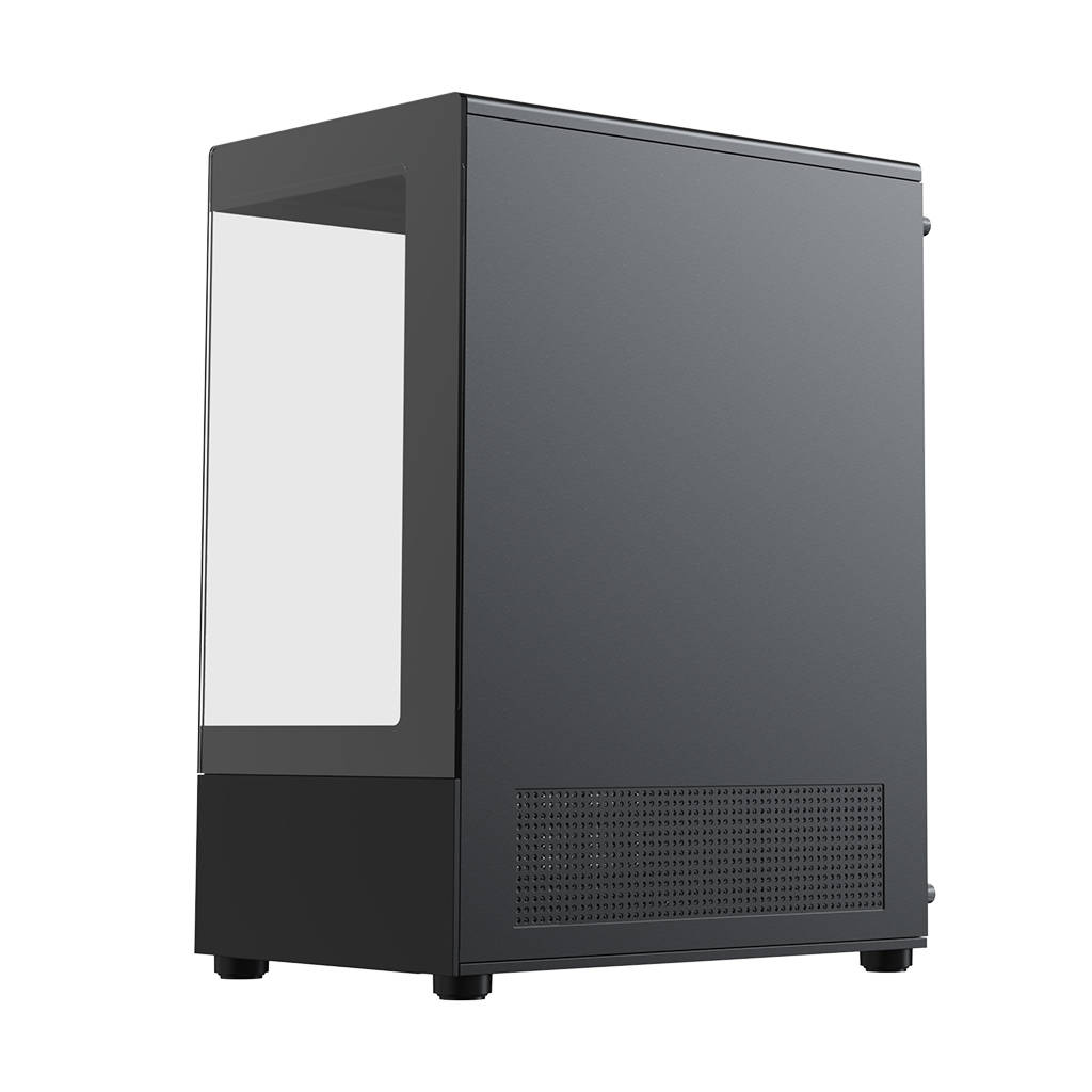 XASTRA Q300M 3FRGB Black mATX/Aquarium/Screewless/ 3x120mm FRGB FC fans/ Q300M-3FC12F