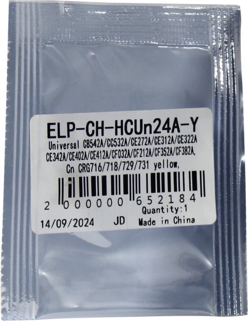 <ELP-CH-HCUn24A-Y> Чип  для  картриджа  CB542A/CC532A/CE272A/312A/322A/342A/402A/412A Yellow