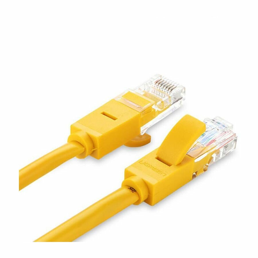 11231_ Кабель сетевой UGREEN NW103 (11231) Cat 5e UTP Ethernet Cable.  Длина:  2м.  Цвет: желтый