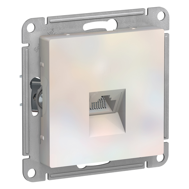 Schneider Electric ATN000483 ATLASDESIGN РОЗЕТКА компьютерная RJ45,  кат.  5Е,  механизм, ЖЕМЧУГ