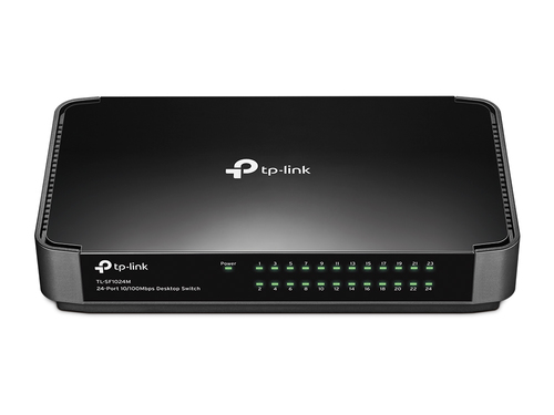 TL-SF1024M - Коммутатор, TP-Link, TL-SF1024M, Настольный, 24 порта 10/100M, Неуправляемый, Корпус пластик