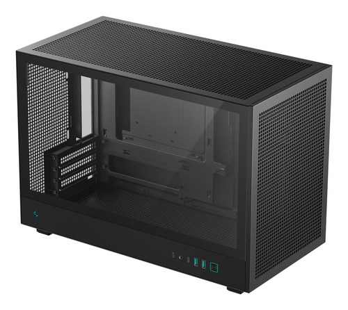 Корпус для ПК DeepCool - CH260, 1х2.5", 1х3.5", Mini Tower, без БП, цвет чёрный, R-CH260-BKNGM0-G-1