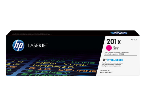 (Спец.цена) Оригинальный картридж HP 201X (CF403X) (2300 стр, Пурпурный) для HP Color LaserJet CP4520 / CP4525n / CP4525dn /CP4525xh