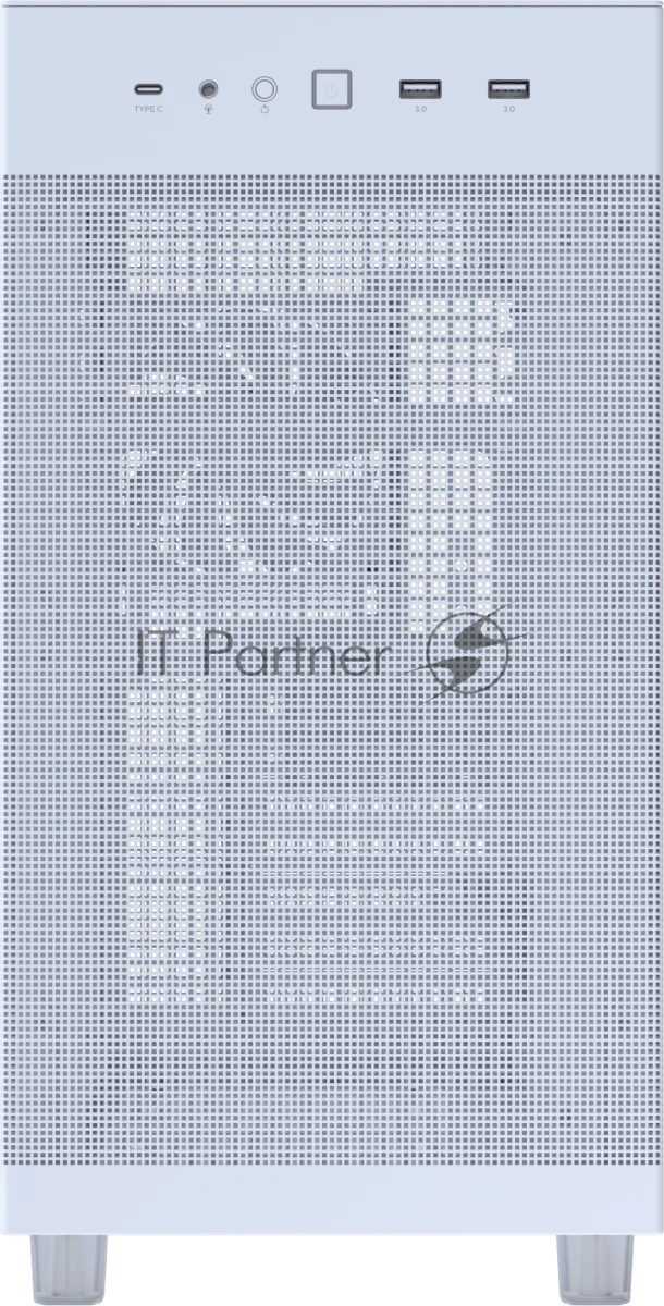 Корпус ASUS Prime AP303 TG, Midi-Tower, белый, 1 x 120 мм