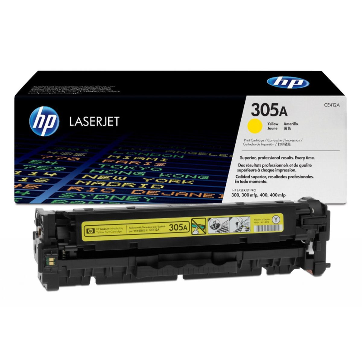 HP CE412A Картридж ,Yellow{CLJ Pro 300 Color M351 /Pro 400 Color M451/Pro 300 Color MFP M375/Pro 400 Color MFP M475, Yellow, (2 600 стр.)}