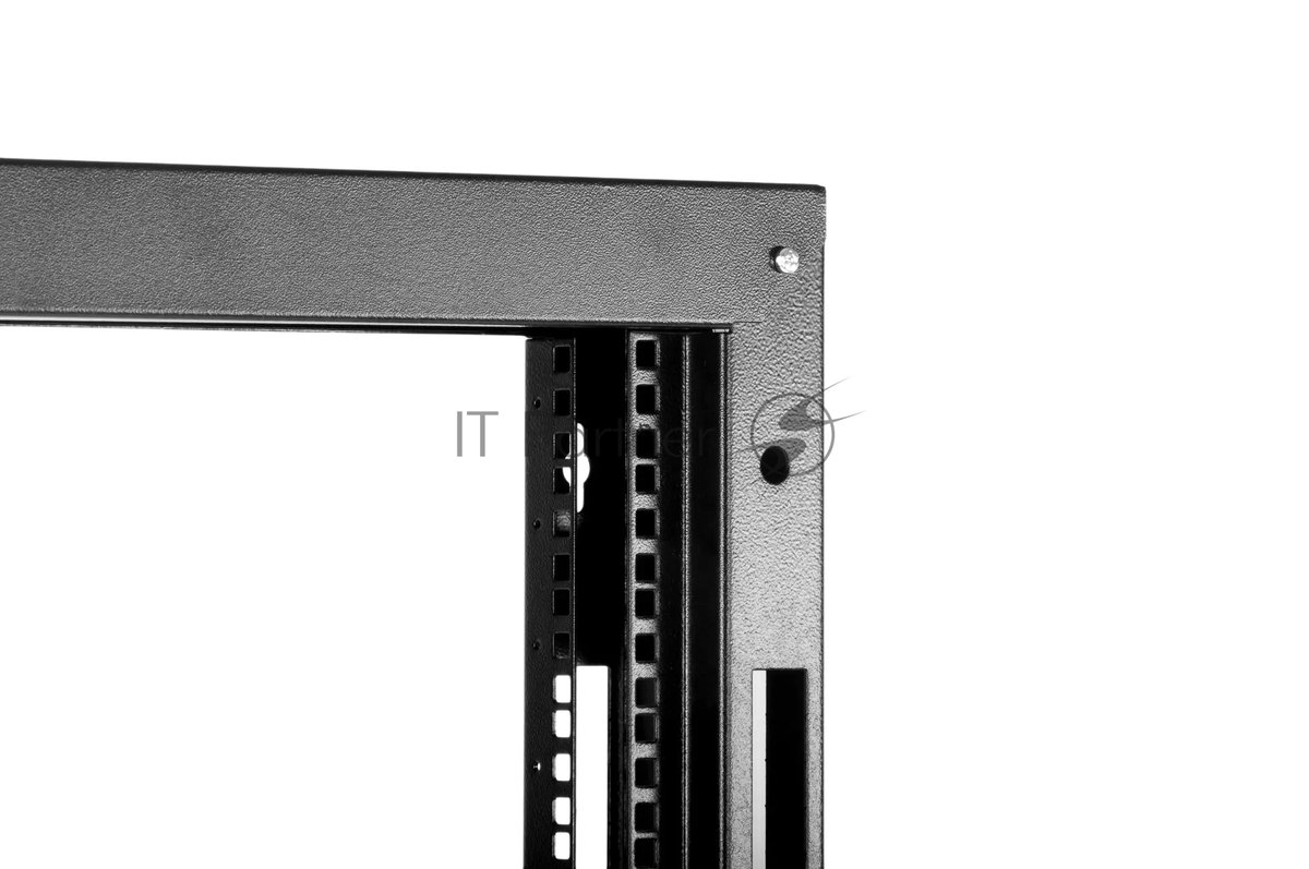 Стойка открытая 19" ЦМО СТК, универсальная, 42U, 2003х600х600 мм (ВхШхГ), однорамная, цвет: чёрный