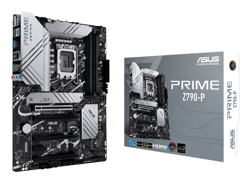 Материнская плата ASUS PRIME Z790-P, LGA 1700, Intel Z790, 4xDDR5, 4xSATA, 3xM.2 PCIe 4.0 x4, 1xPCIe 5.0 x16, 3xPCIe x4, 1xPCIe x1, 1xHDMI, 1xDP, 1xUSB-C 3.2 Gen 2x2, 1xUSB 3.2 Gen 2, 2xUSB 3.2 Gen 1, 4xUSB 2.0, 1x 2.5Gb LAN, 3x3.5 мм, 7.1, ATX