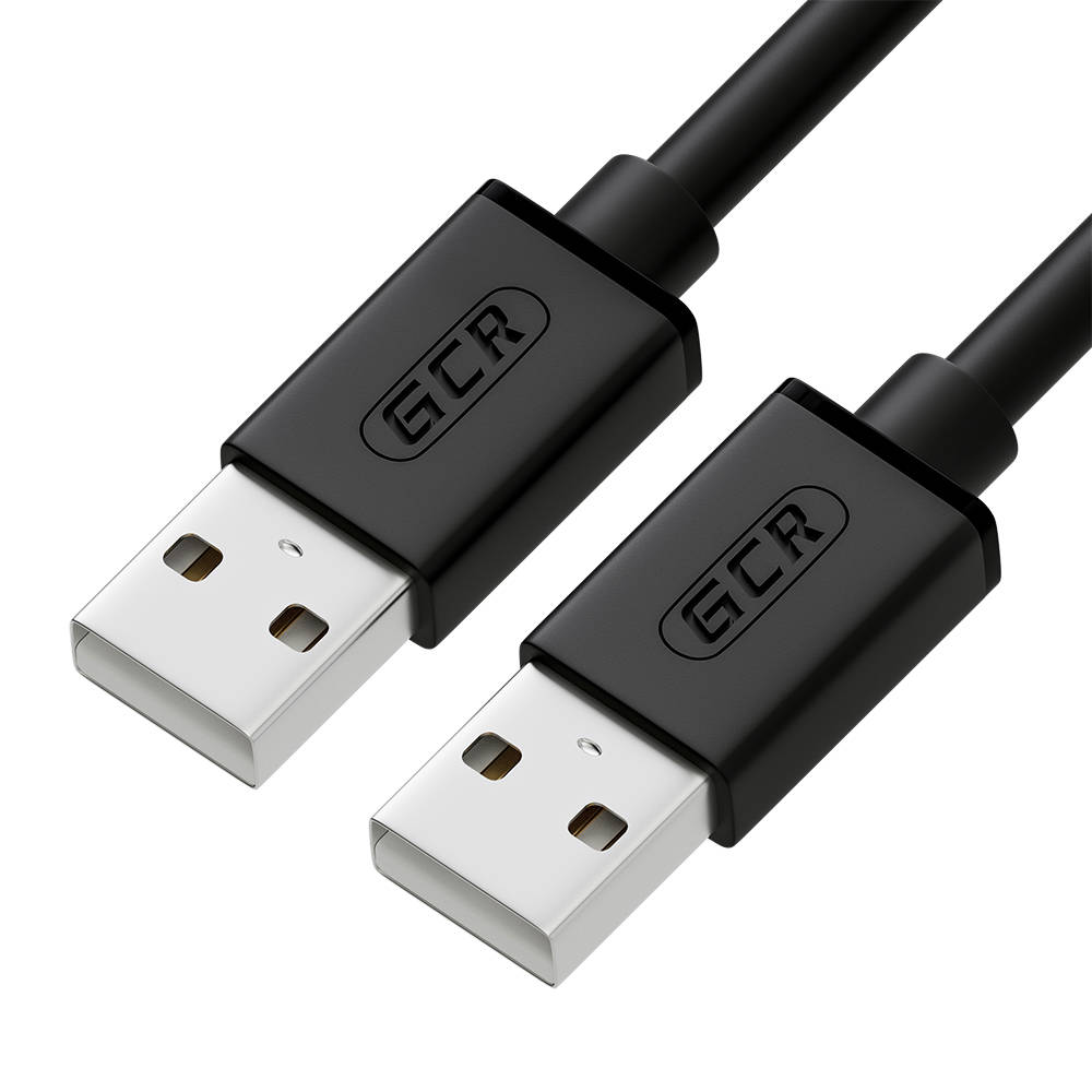 Кабель GCR GCR-UM2M-BB2S-0.5m, USB 2.0 AM/AM, 0.5 м, армированный