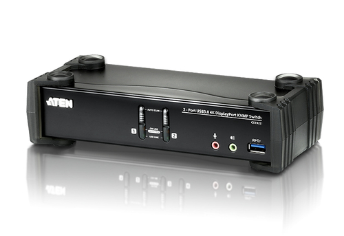 KVM-переключатель ATEN - CS1922, 2PC, DisplayPort (Female) + USB Type B (Female) + 2xMiniJack (Female) - 2 ports, CS1922-AT-G