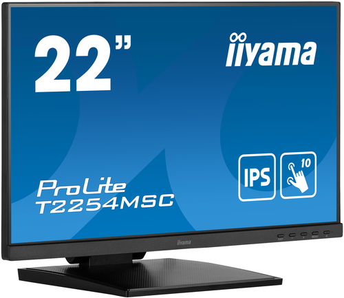 Монитор Iiyama 21.5" ProLite T2254MSC-B1AG черный IPS LED 16:9 HDMI M/M глянцевая HAS 250cd 178гр/178гр 1920x1080 60Hz DP FHD USB Touch 4.9кг