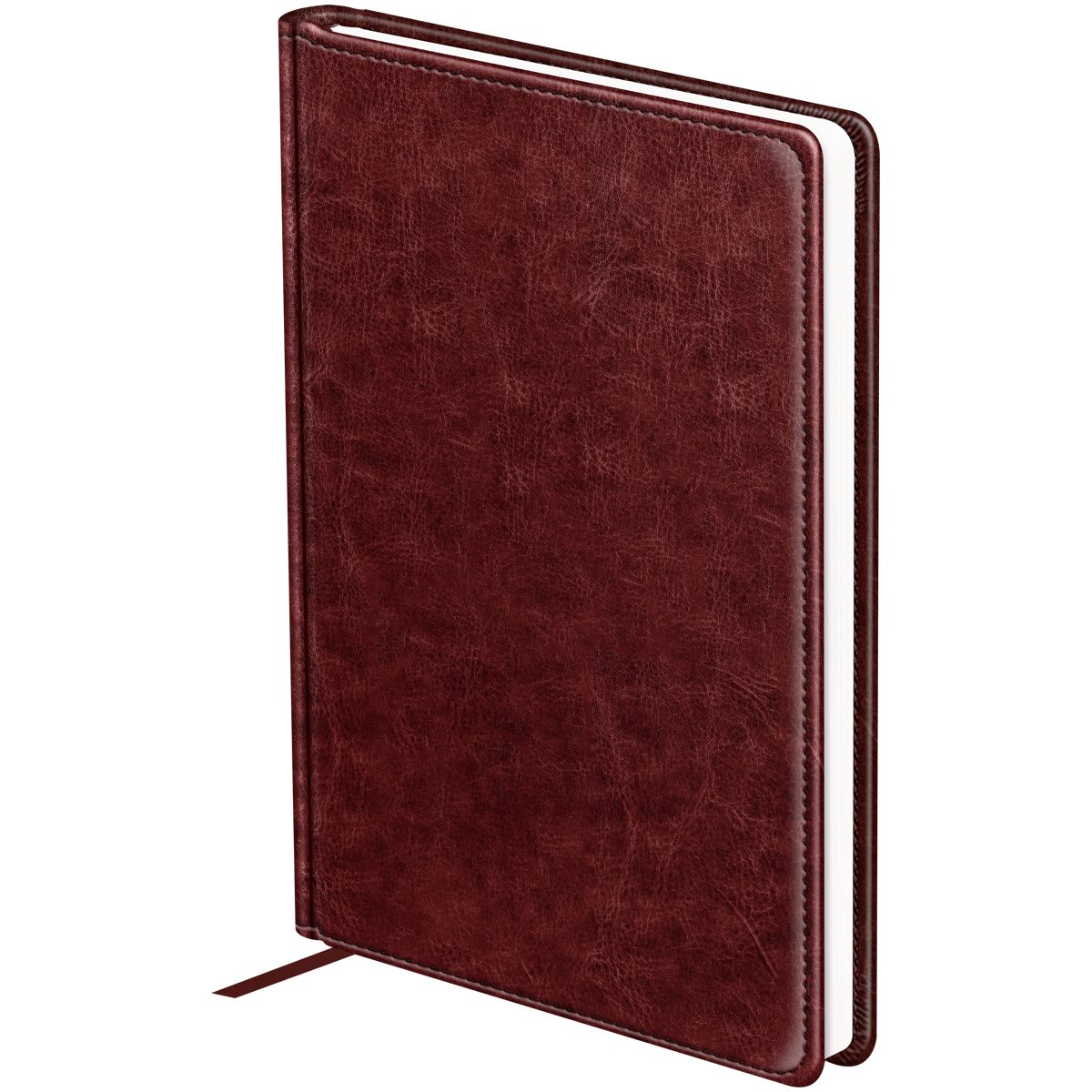 Ежедневник недатированный А6 BG "Nebraska. Dark red" (160 листов) обложка кожзам, твердая, красный (DuA6_61039), 20шт.