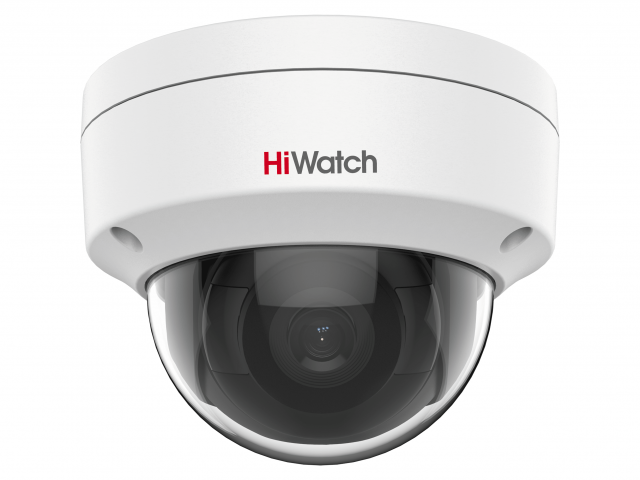 HiWatch DS-I202(E) 2.8 2Мп купольная IP-видеокамера с ИК-подсветкой до 30 м, H.265+/H.265, 3D DNR, DWDR, коридорный режим, IP67, IK10