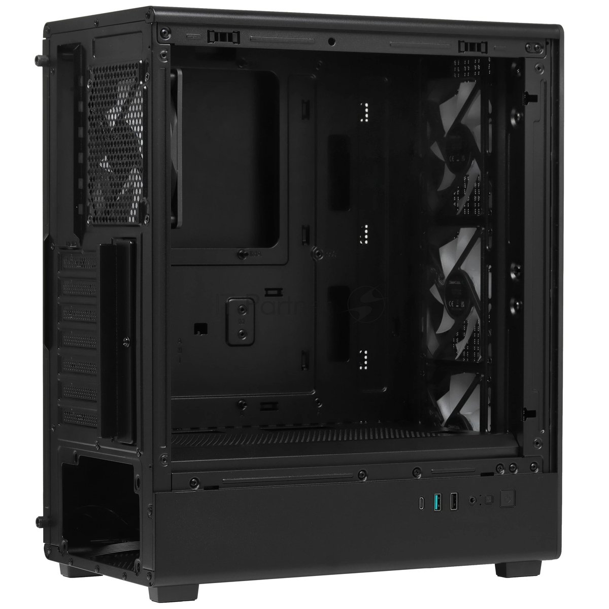 Корпус DeepCool CC550 4F, Midi-Tower, чёрный, 4 x 120 мм