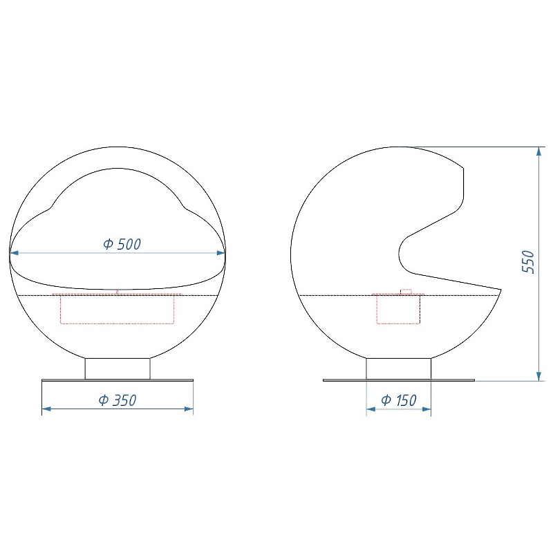 Биокамин BFP/F-55 Sphere Firelight