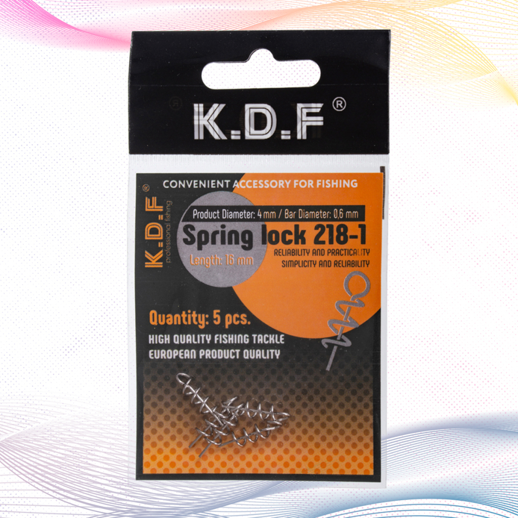 Пружинка для силиконовых приманок KDF Spring Lock 218-1 4 мм