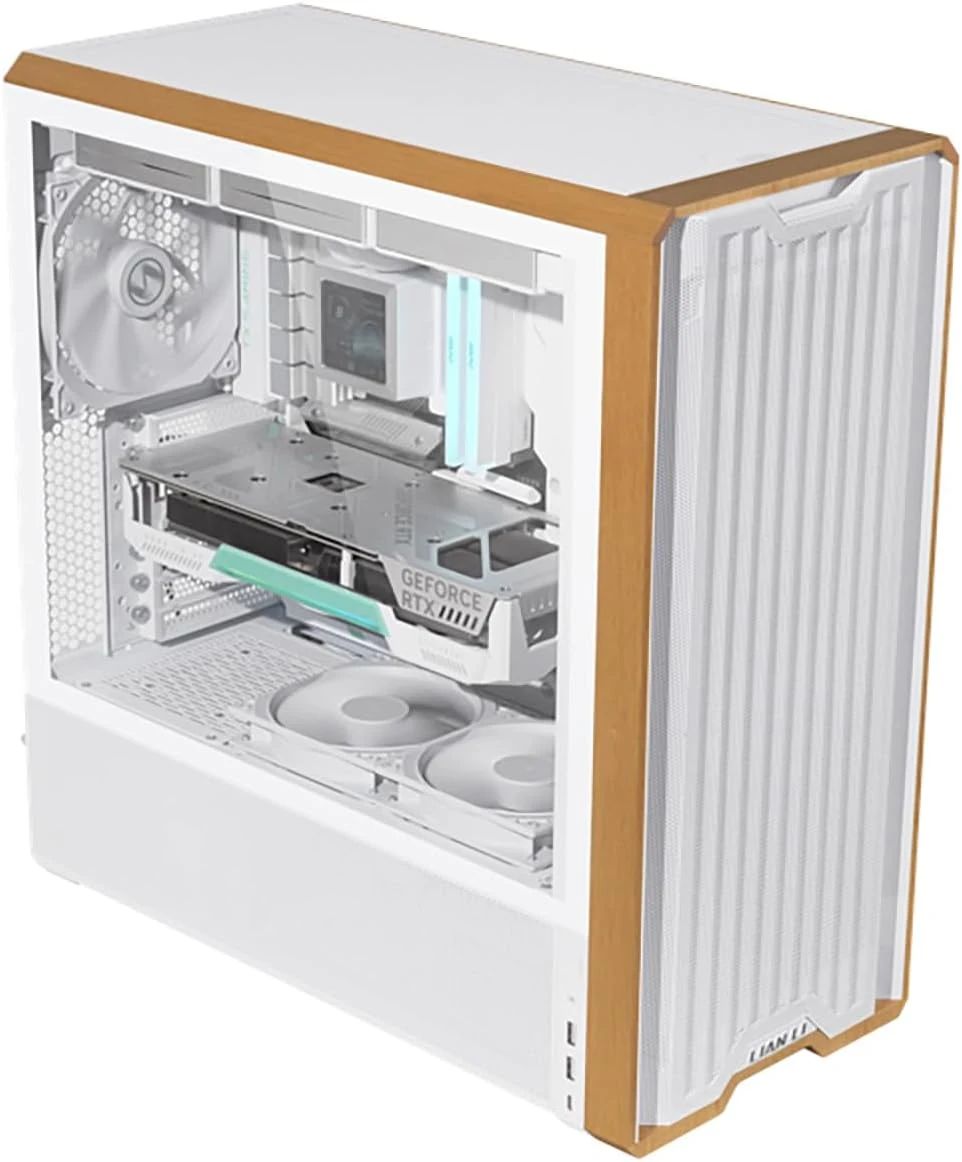 Корпус Lian-Li Lancool 217 белый без БП ATX 2xUSB3.0 audio bott PSU
