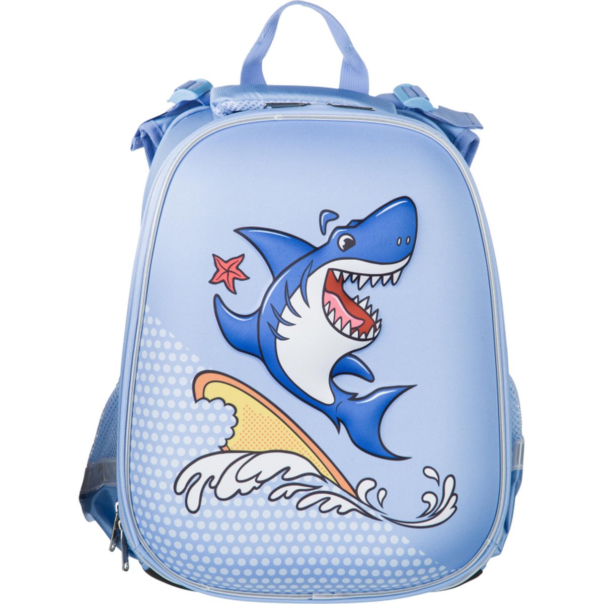Ранец школьный Комус Класс 3D Funny shark, 2 отделения, эргоном. спинка (1712619), 64шт.